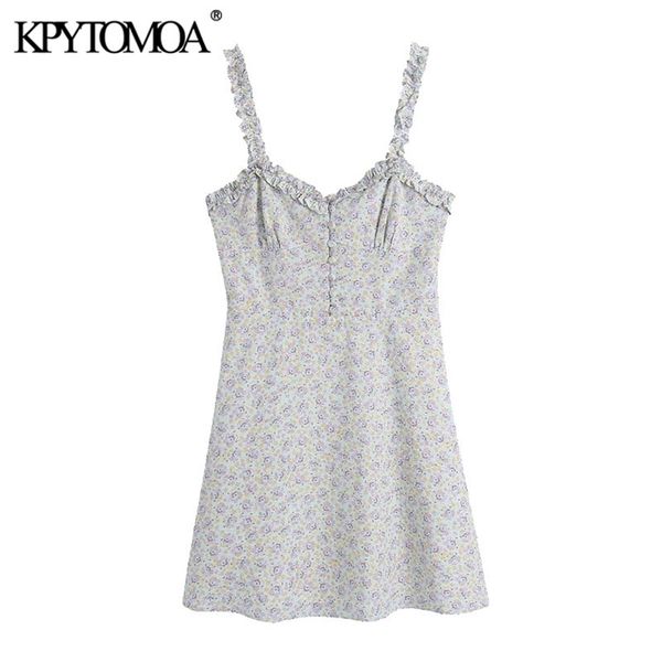 women chic fashion with buttons floral print mini dress back elastic ruffled straps female dresses mujer 210420, Black;gray
women chic fashion with buttons floral print mini dress back elastic ruffled straps female dresses mujer 210420, Black;gray