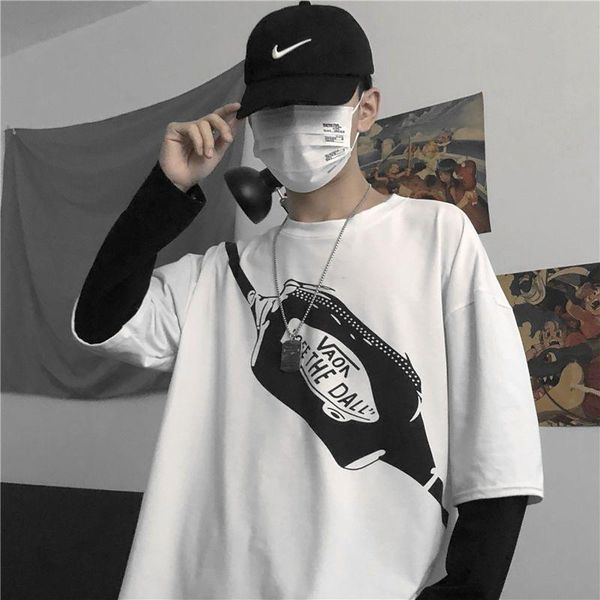 men's t-shirts oversized t-shirt women t shirt for men harajuku style street hip-hop loose fake two long-sleeved and, White;black
men's t-shirts oversized t-shirt women t shirt for men harajuku style street hip-hop loose fake two long-sleeved and, White;black