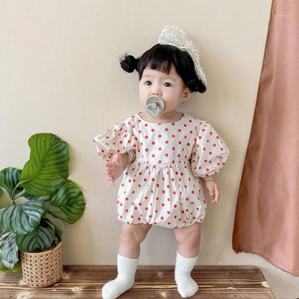 rompers 2021 summer red dot print bodysuit for baby girl clothes cute puff sleeve princess toddler jumpsuit born onesie 0-24m, Blue
rompers 2021 summer red dot print bodysuit for baby girl clothes cute puff sleeve princess toddler jumpsuit born onesie 0-24m, Blue