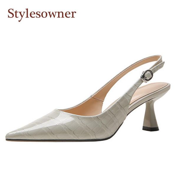 summer female stiletto french leather pointed toe single shoes temperament gray high-heeled sandals women dress, Black
summer female stiletto french leather pointed toe single shoes temperament gray high-heeled sandals women dress, Black