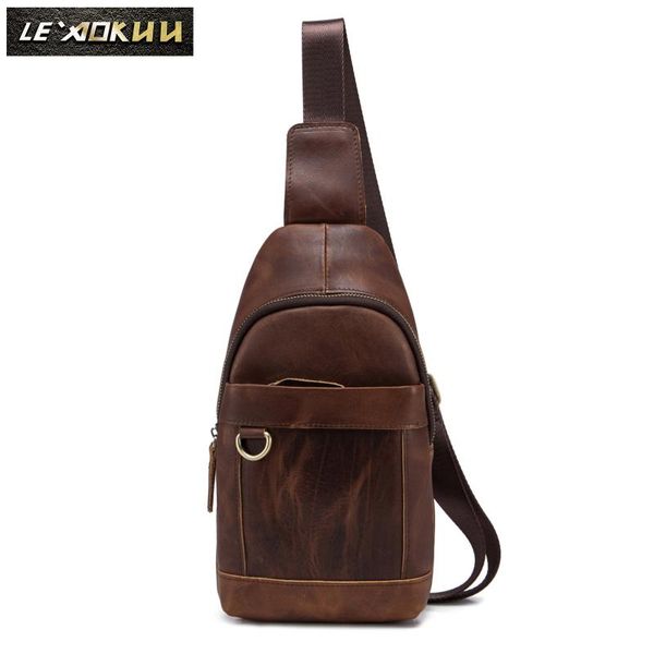 le'aokuu men real leather casual chest bag sling design one shoulder crossbody daypack for male 8016d waist bags
le'aokuu men real leather casual chest bag sling design one shoulder crossbody daypack for male 8016d waist bags