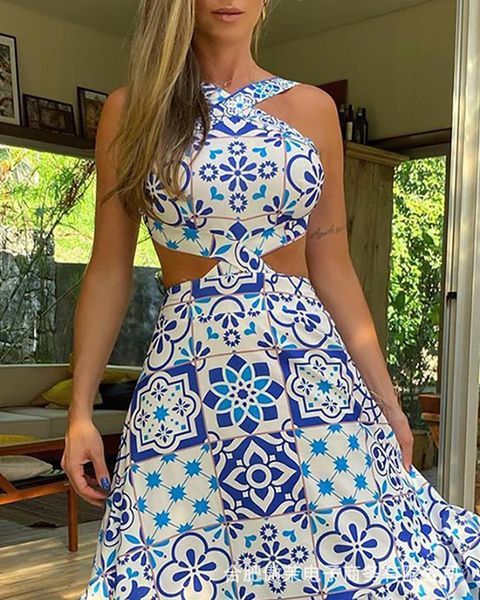 casual dresses yldsgs vintage printed summer 2021 women sleeveless halter long dress a-line elegant woman pary y2k, Black;gray
casual dresses yldsgs vintage printed summer 2021 women sleeveless halter long dress a-line elegant woman pary y2k, Black;gray