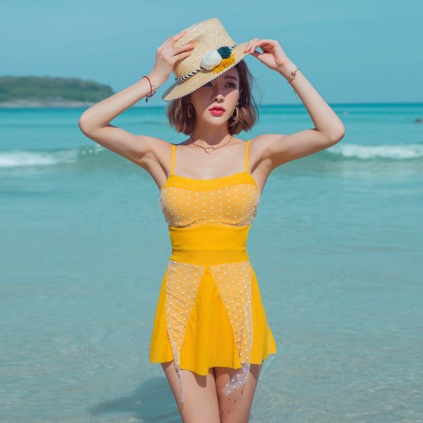 one-piece suits mesh one piece swimsuit 2021 swimwear push up women yellow bathing beach wear skirt with boxer
one-piece suits mesh one piece swimsuit 2021 swimwear push up women yellow bathing beach wear skirt with boxer