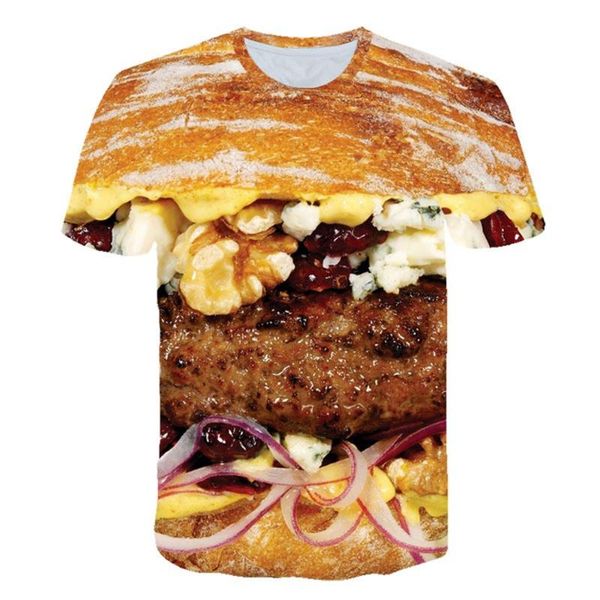 men's t-shirts summer men the latest 3d printing gourmet hamburger fries short-sleeved personalized round neck pullove t-shirt, White;black
men's t-shirts summer men the latest 3d printing gourmet hamburger fries short-sleeved personalized round neck pullove t-shirt, White;black