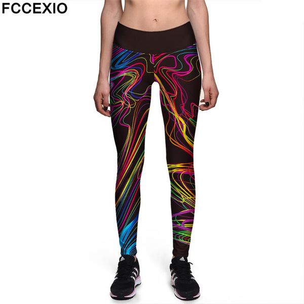 colored lines animal print high waist elasticity leggings push up strength pants summer fitness women trousers women's, Black
colored lines animal print high waist elasticity leggings push up strength pants summer fitness women trousers women's, Black