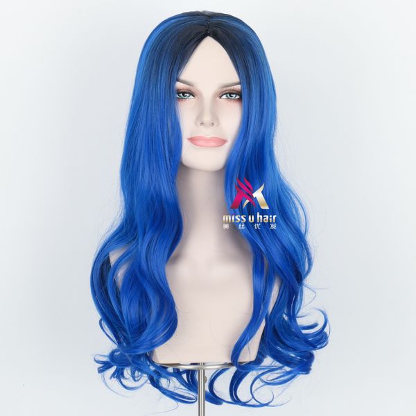 ivy evie, a descendant of meisi youfa, has long curly hair and blue split halloween cos wig, Black
ivy evie, a descendant of meisi youfa, has long curly hair and blue split halloween cos wig, Black