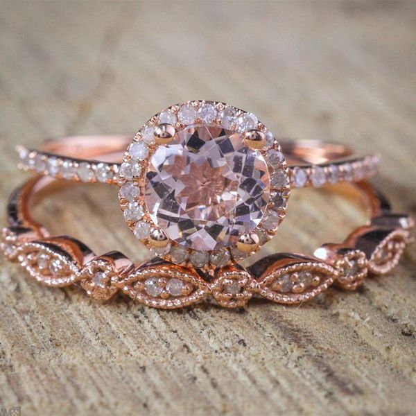 wedding rings 2021 simple rose gold ring set for women round white/pink zircon statement female jewelry engagement party gifts, Slivery;golden
wedding rings 2021 simple rose gold ring set for women round white/pink zircon statement female jewelry engagement party gifts, Slivery;golden