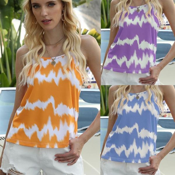women's tanks & camis womail womens summer o-neck sleeveless vests camisole ladies fashion streetwear tie-dye printed tank blouse tee, White
women's tanks & camis womail womens summer o-neck sleeveless vests camisole ladies fashion streetwear tie-dye printed tank blouse tee, White