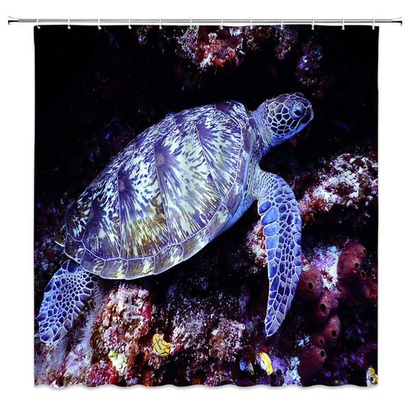 sea turtle shower curtain,wildlife ocean animal coral reef undersea scenic digital print fabric bathroom decor,hooks included,71
sea turtle shower curtain,wildlife ocean animal coral reef undersea scenic digital print fabric bathroom decor,hooks included,71