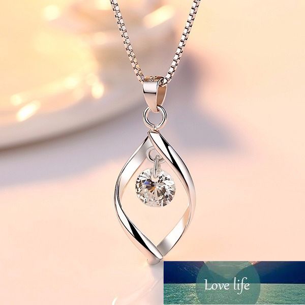 zircon twist necklace korean fashion silver plated necklace pendant for women without chain necklaces & pendants jewelry  factory price expe
zircon twist necklace korean fashion silver plated necklace pendant for women without chain necklaces & pendants jewelry  factory price expe