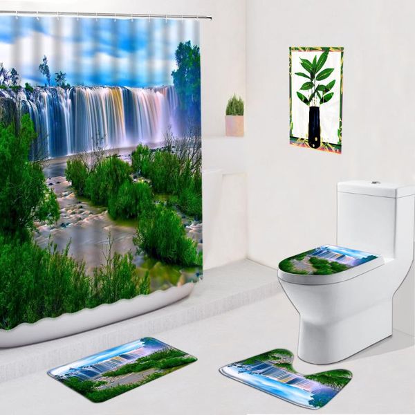 shower curtains colorful waterfall curtain mountain water natural landscape bathroom decor non-slip carpet bath mats toilet cover pad set
shower curtains colorful waterfall curtain mountain water natural landscape bathroom decor non-slip carpet bath mats toilet cover pad set