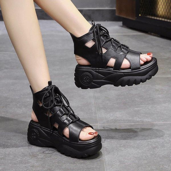 women thick sole chunky shoes cross-tied ins casual summer open toe platform sandals roman beach black non-slip outdoor
women thick sole chunky shoes cross-tied ins casual summer open toe platform sandals roman beach black non-slip outdoor