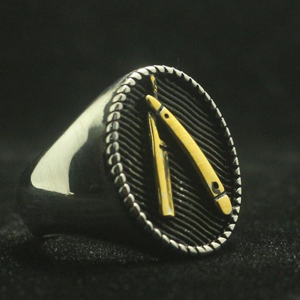 cluster rings 316l stainless steel cool fashion razor ring est for gift, Golden;silver
cluster rings 316l stainless steel cool fashion razor ring est for gift, Golden;silver