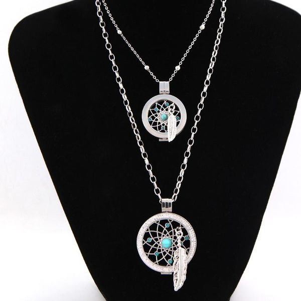 pendant necklaces vinnie design jewelry dreamcatcher coin disc with 35mm double crystal 25mm plain holder, Silver
pendant necklaces vinnie design jewelry dreamcatcher coin disc with 35mm double crystal 25mm plain holder, Silver