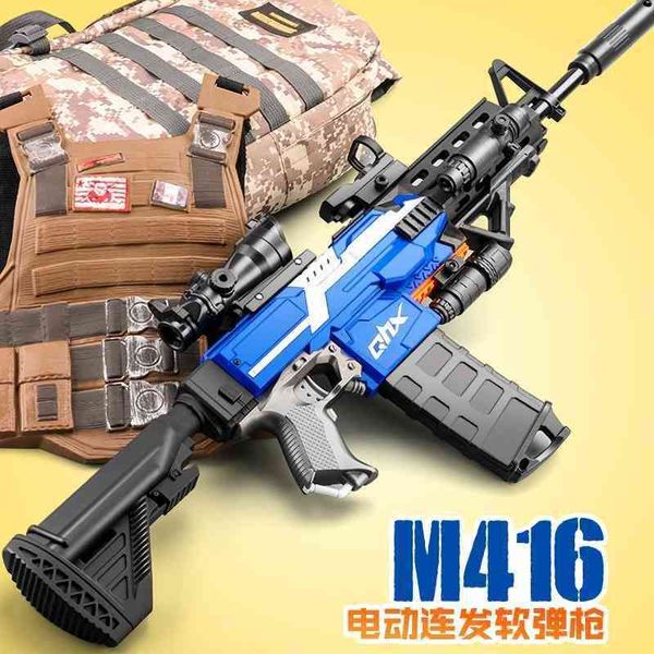 m416 soft bullet large electric long-range chicken eating game the same children's sucker gun boy's toy
m416 soft bullet large electric long-range chicken eating game the same children's sucker gun boy's toy