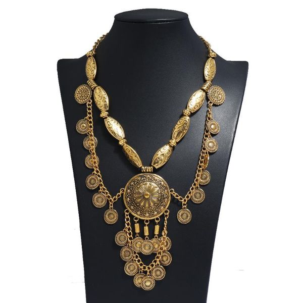 pendant necklaces vintage yellow choker necklace women classic mesh bib with round coin tassel style maxi statement collar, Silver
pendant necklaces vintage yellow choker necklace women classic mesh bib with round coin tassel style maxi statement collar, Silver