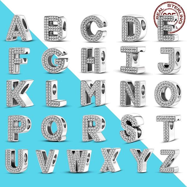 other a-z 26 english letter charm bead 925 sterling silver fit original charms bracelet jewelry making berloque for women
other a-z 26 english letter charm bead 925 sterling silver fit original charms bracelet jewelry making berloque for women