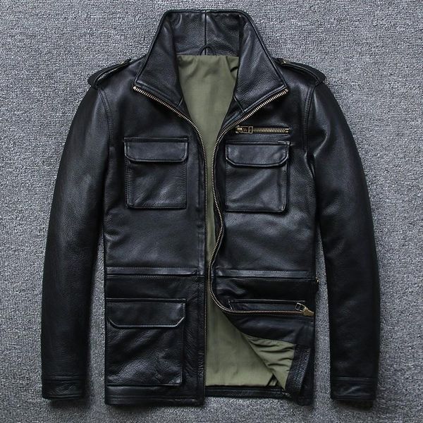 men's leather & faux turn-down collar cow genuine jacket mens casual zipper black long real coat slim high quality
men's leather & faux turn-down collar cow genuine jacket mens casual zipper black long real coat slim high quality