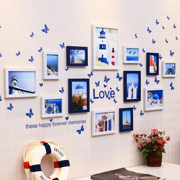 frames mediterranean style po frame wall hanging combination picture for bedroom living room decor art display 10pcs/13pcs
frames mediterranean style po frame wall hanging combination picture for bedroom living room decor art display 10pcs/13pcs