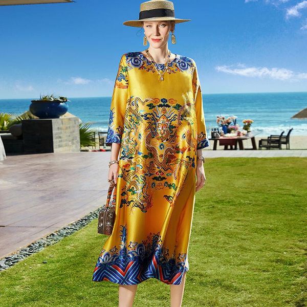 casual dresses chinese style loose print dragon women cheongsam dress a-line party plus size robe fashion vintage midi vestidos ropa 5xl, Black;gray
casual dresses chinese style loose print dragon women cheongsam dress a-line party plus size robe fashion vintage midi vestidos ropa 5xl, Black;gray