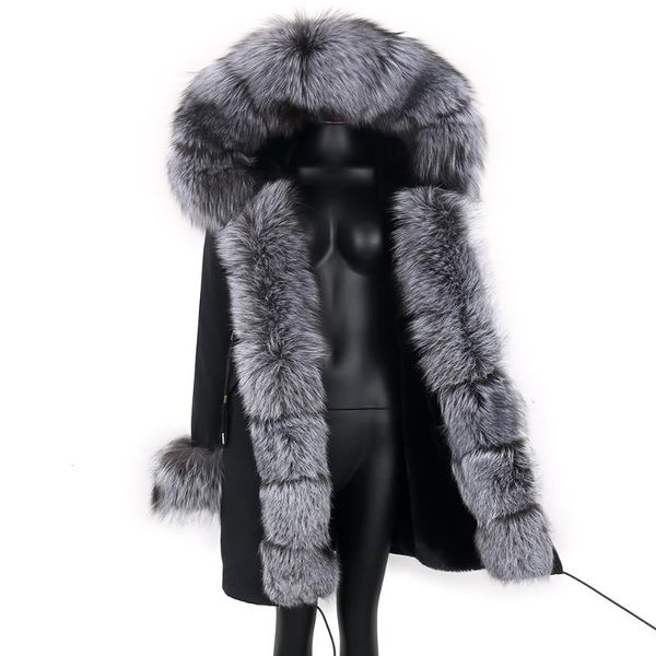 women's fur & faux 2021 leather jacket large natural hooded coat parka outwear long detachable lining winter jackets, Black
women's fur & faux 2021 leather jacket large natural hooded coat parka outwear long detachable lining winter jackets, Black