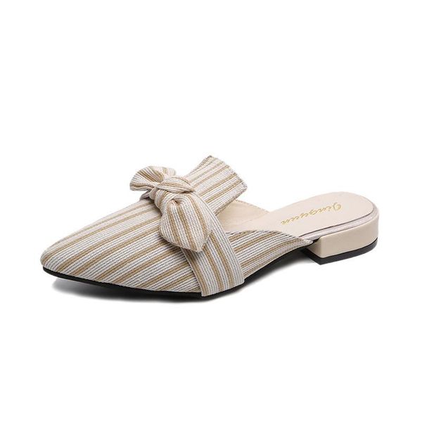 slippers women stripe bowtie female mules fashion low heels shoes pointed toe ladies plus size elegant woman slipper, Black
slippers women stripe bowtie female mules fashion low heels shoes pointed toe ladies plus size elegant woman slipper, Black