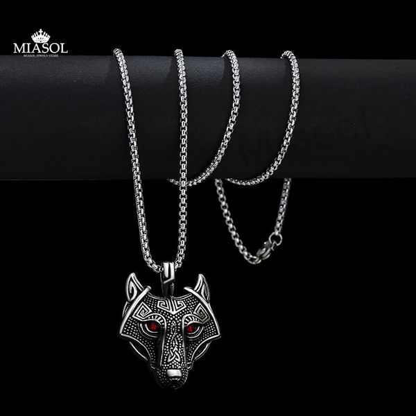 pendant necklaces cool men's necklace accessories domineering wolf head stainless steel jewelry wuwei handsome boys chain, Silver
pendant necklaces cool men's necklace accessories domineering wolf head stainless steel jewelry wuwei handsome boys chain, Silver