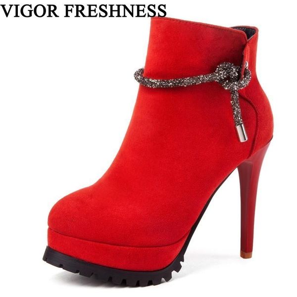 boots vigor freshness ankle women high heels 11cm shoes woman winter autumn warm dress stiletto my321, Black
boots vigor freshness ankle women high heels 11cm shoes woman winter autumn warm dress stiletto my321, Black