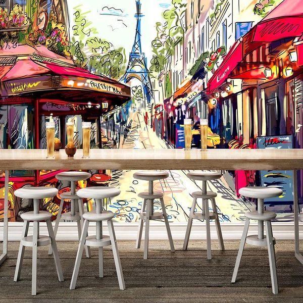 wallpapers pvc self-adhesive wallpaper 3d street view graffiti murals restaurant cafe background wall decor waterproof papel de parede
wallpapers pvc self-adhesive wallpaper 3d street view graffiti murals restaurant cafe background wall decor waterproof papel de parede