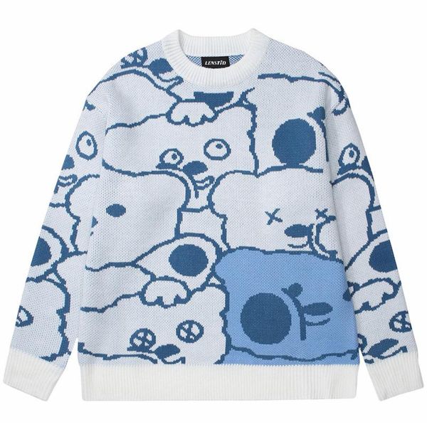 men's sweaters 2021 hip hop knitted sweater streetwear funny bear full print pullover men autumn harajuku cotton casual black, White;black
men's sweaters 2021 hip hop knitted sweater streetwear funny bear full print pullover men autumn harajuku cotton casual black, White;black