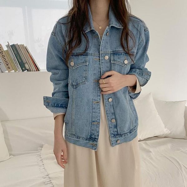 women's jackets straight, spring and fall, versatile female jeans with lapel, single-breasted style 9l6b, Black;brown
women's jackets straight, spring and fall, versatile female jeans with lapel, single-breasted style 9l6b, Black;brown
