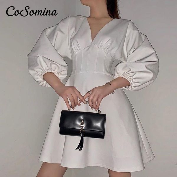 casual dresses cosomina v-neck women dress 2021 spring elegant puff sleeve a-line female short vintage high waist ladies party, Black;gray
casual dresses cosomina v-neck women dress 2021 spring elegant puff sleeve a-line female short vintage high waist ladies party, Black;gray