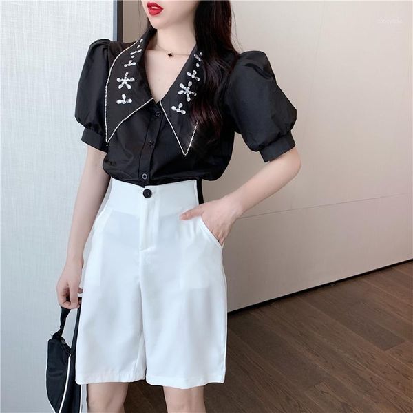 women's tracksuits casual women sets 2 pieces of puff sleeve and shorts 2021 summer dimond blouse half pants suits chic female, Gray
women's tracksuits casual women sets 2 pieces of puff sleeve and shorts 2021 summer dimond blouse half pants suits chic female, Gray