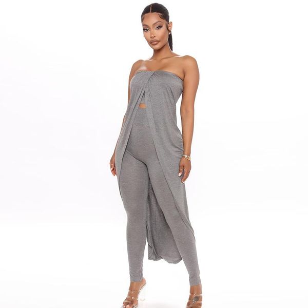 women's pants & capris streetwear 2 two piece sets womens outfits strapless backless crop skinny suits gray fashion matching 2021, Black;white
women's pants & capris streetwear 2 two piece sets womens outfits strapless backless crop skinny suits gray fashion matching 2021, Black;white