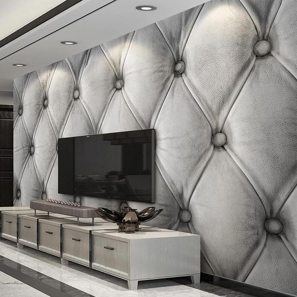 custom po wallpaper for bedroom walls 3d gray retro imitate leather texture soft package living room tv background wall mural wallpapers
custom po wallpaper for bedroom walls 3d gray retro imitate leather texture soft package living room tv background wall mural wallpapers