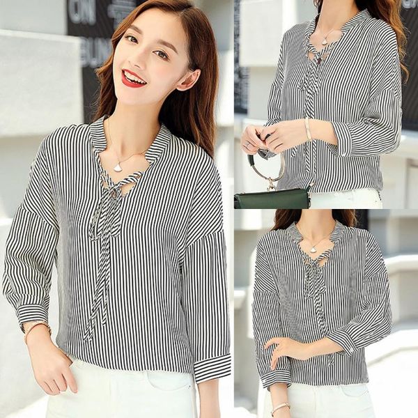 female shirts blouse clubwear fashion women long sleeve business hirt stripe office lady shirt tee #26 women's blouses &, White
female shirts blouse clubwear fashion women long sleeve business hirt stripe office lady shirt tee #26 women's blouses &, White