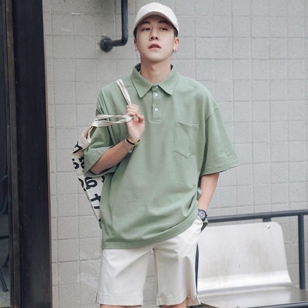 summer men shirt lapel short sleeve solid color loose fashion casual male pullover for men's shirts, White;black
summer men shirt lapel short sleeve solid color loose fashion casual male pullover for men's shirts, White;black