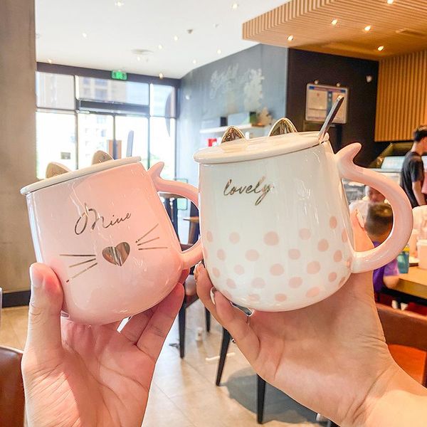 mugs 430ml cute girl cat mug with lid and spoon coffee cup milk tea breakfast drinkware couple novelty gifts
mugs 430ml cute girl cat mug with lid and spoon coffee cup milk tea breakfast drinkware couple novelty gifts