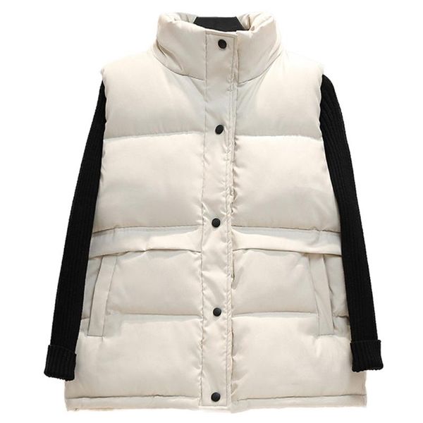 women's vests womens winter warm sleeveless puffer jacket stand collar button down bubble vest coat solid color quilted loose waistcoat, Black;white
women's vests womens winter warm sleeveless puffer jacket stand collar button down bubble vest coat solid color quilted loose waistcoat, Black;white