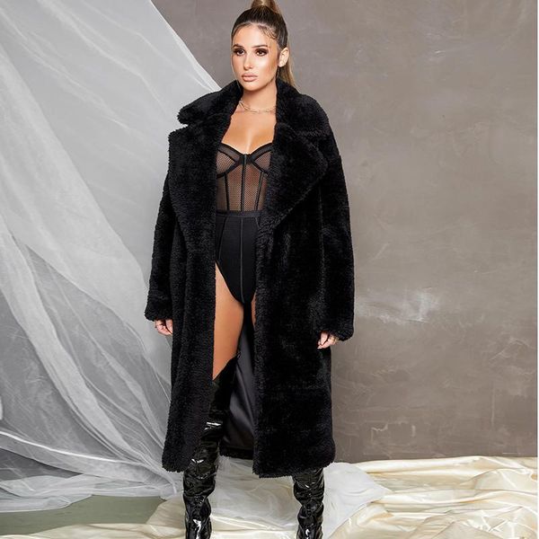 women's fur & faux winter 2021 women solid lamb coat long sleeve casual fleece jacket turn down collar teddy outerwear, Black
women's fur & faux winter 2021 women solid lamb coat long sleeve casual fleece jacket turn down collar teddy outerwear, Black