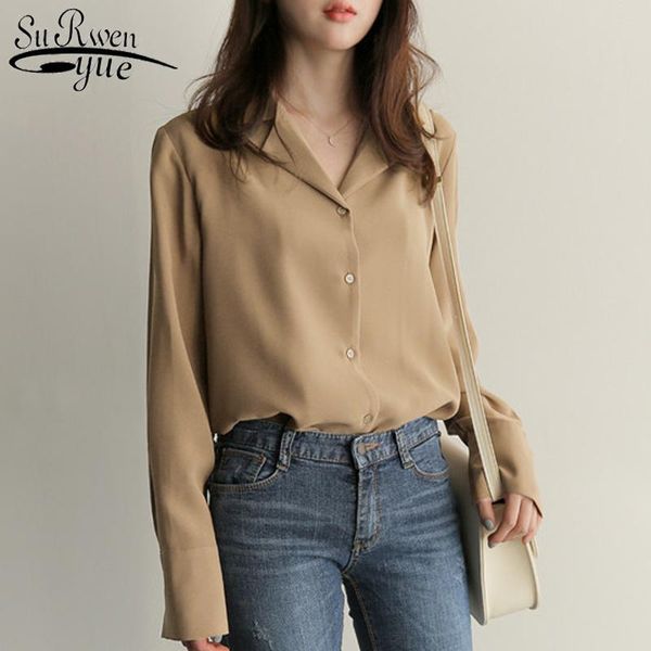 fashion women blouses solid white chiffon blouse office shirt long sleeve shirts clothes v-neck ol style 9379 50 women's &
fashion women blouses solid white chiffon blouse office shirt long sleeve shirts clothes v-neck ol style 9379 50 women's &