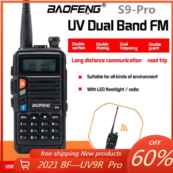 2021baofeng uv-s9 pro 5w cb radio transceiver upgrade 5r 220-260mhz400-520mhz 10km long range ham portable rad hunting or travel walkie talk
2021baofeng uv-s9 pro 5w cb radio transceiver upgrade 5r 220-260mhz400-520mhz 10km long range ham portable rad hunting or travel walkie talk