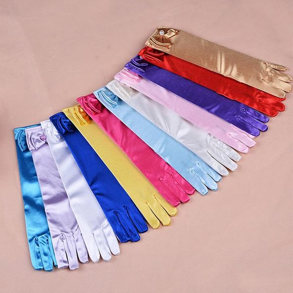 hair accessories long satin gloves for children performance finger wedding party flower girls bow-knot, Slivery;white
hair accessories long satin gloves for children performance finger wedding party flower girls bow-knot, Slivery;white