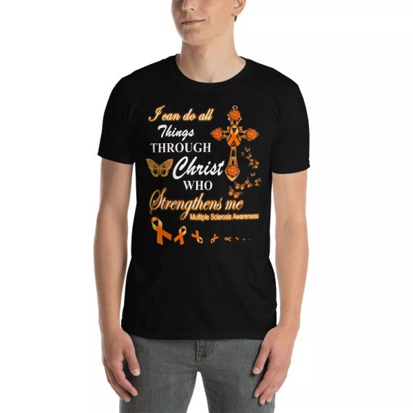 i can do all things through christ multiple sclerosis awareness orange shirt, White;black
i can do all things through christ multiple sclerosis awareness orange shirt, White;black