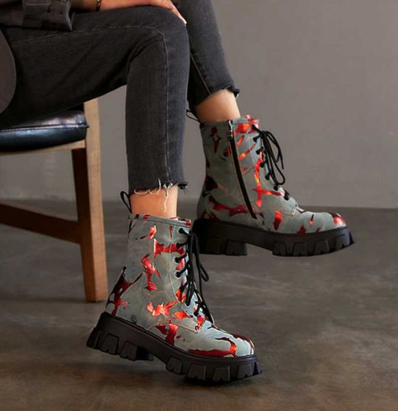 boots 2021winter short women's retro graffiti platform lace warm gothic shoes british ladies round toe thick bottom ankle, Black
boots 2021winter short women's retro graffiti platform lace warm gothic shoes british ladies round toe thick bottom ankle, Black
