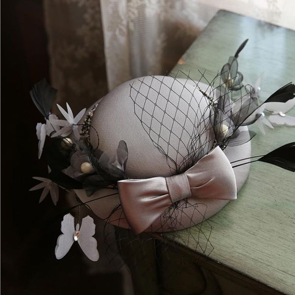 stingy brim hats women fascinator hat satin bowknot cocktail wedding party fashion headwear hair accessories for bride, Blue;gray
stingy brim hats women fascinator hat satin bowknot cocktail wedding party fashion headwear hair accessories for bride, Blue;gray