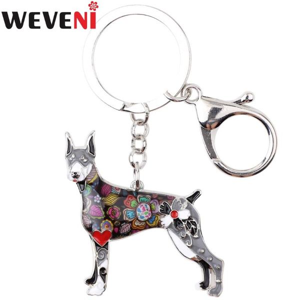 keychains weveni enamel alloy doberman dog key chain ring bag charm car wholesale keychain accessories fashion jewelry for women, Silver
keychains weveni enamel alloy doberman dog key chain ring bag charm car wholesale keychain accessories fashion jewelry for women, Silver
