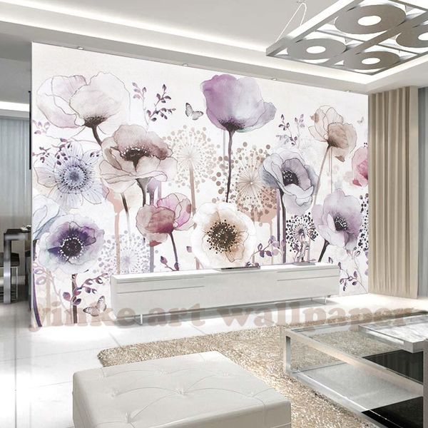 wallpapers custom mural wallpaper 3d fashion watercolour hand paint style mauve flower for wall elders' living room home decor
wallpapers custom mural wallpaper 3d fashion watercolour hand paint style mauve flower for wall elders' living room home decor
