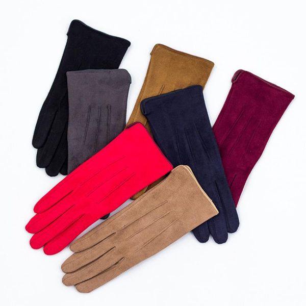 sports gloves women winter plus velvet keep warm touch screen thicken stripe solid elasticity suede outdoor sport cycling drive mittens, Black
sports gloves women winter plus velvet keep warm touch screen thicken stripe solid elasticity suede outdoor sport cycling drive mittens, Black
