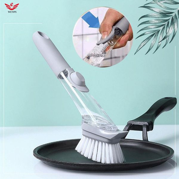 wetips kitchen transpare dishwashing liquid soap dispenser with brush accessories sink cleaner pot washer
wetips kitchen transpare dishwashing liquid soap dispenser with brush accessories sink cleaner pot washer